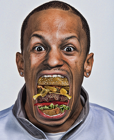 photomontage burger